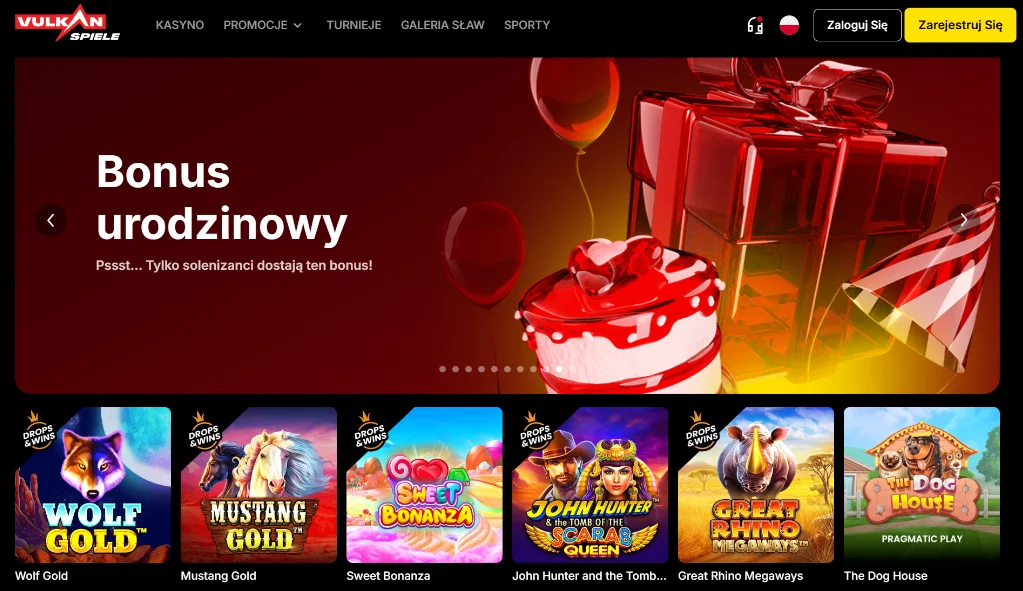 Vulkan Spiele lobby gier